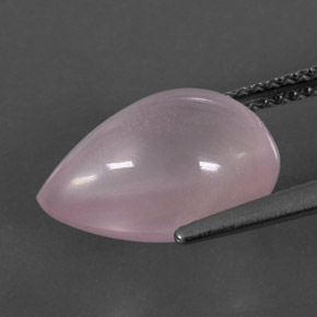 Cuarzo rosa rosa natural de 5,27 ct, en forma de pera, transparente