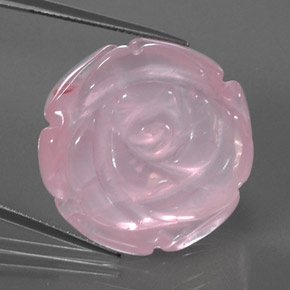 Cuarzo rosa rosa natural de 48,03 ct, transparente, transparente / translúcido