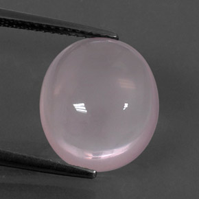 Cuarzo rosa rosa natural de 7,12 ct, corte óvalo, transparente