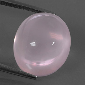 Cuarzo rosa rosa natural de 14,93 ct, transparente, transparente / translúcido