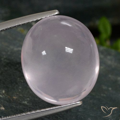 16.96ct Natural Rosado muy claro Cuarzo rosa, Ovalada, Translúcido