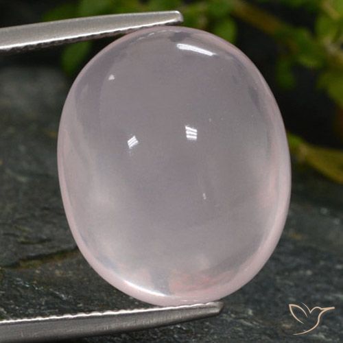 15.67ct Natural Rosado muy claro Cuarzo rosa, Ovalada, Translúcido