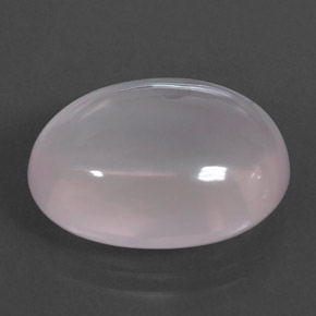 Cuarzo rosa rosa natural de 17,53 ct, corte óvalo, transparente