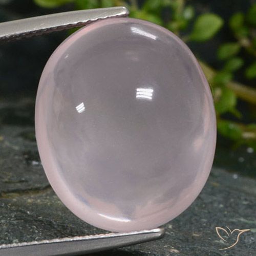 16.28ct Natural Rosado claro Cuarzo rosa, Ovalada, Translúcido