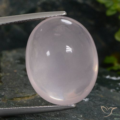 20.14ct Natural Rosado rosa muy claro Cuarzo rosa, Ovalada, Translúcido