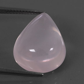 Cuarzo rosa rosa natural de 15,41 ct, en forma de pera, transparente