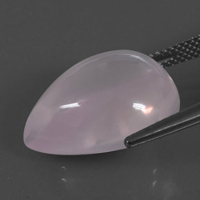 Cuarzo rosa rosa natural de 15,41 ct, en forma de pera, transparente