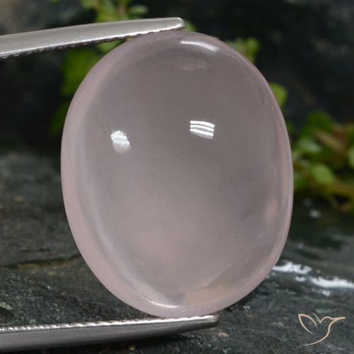 19.36ct Natural Rosado muy claro Cuarzo rosa, Ovalada, Translúcido