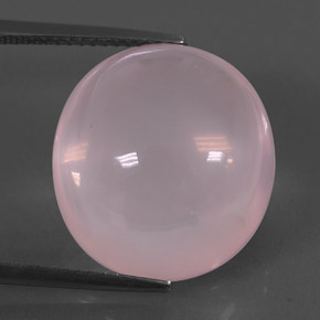 Cuarzo rosa rosa natural de 17,96 ct, corte óvalo, transparente