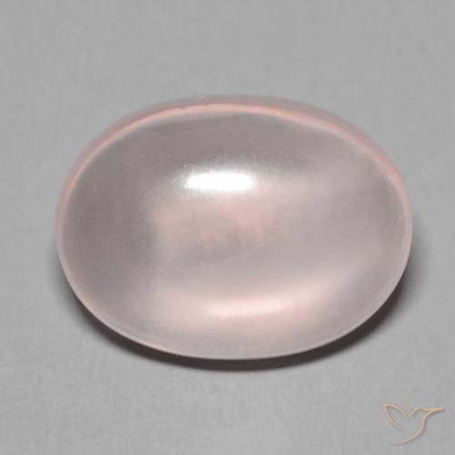 Cuarzo rosa rosa natural de 15,20 ct, corte óvalo, translúcido