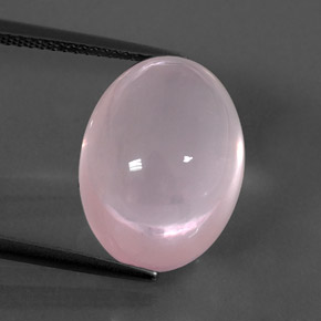 Cuarzo rosa rosa natural de 15,03 ct, transparente, transparente / translúcido