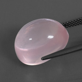 Cuarzo rosa rosa natural de 15,03 ct, transparente, transparente / translúcido