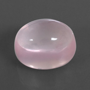Cuarzo rosa rosa natural de 17,60 ct, transparente, transparente / translúcido