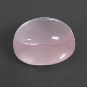Cuarzo rosa rosa natural de 14,43 ct, transparente, transparente / translúcido
