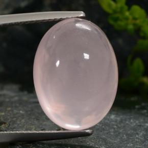 Cuarzo rosa rosa natural de 15,31 ct, corte óvalo, translúcido