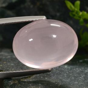 Cuarzo rosa rosa natural de 15,31 ct, corte óvalo, translúcido