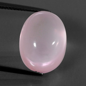Cuarzo rosa rosa natural de 15,47 ct, transparente, transparente / translúcido