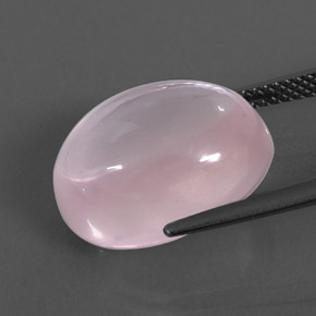 Cuarzo rosa rosa natural de 12,51 ct, transparente, transparente / translúcido