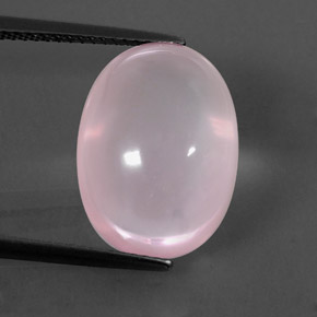 Cuarzo rosa rosa natural de 11,32 ct, transparente, transparente / translúcido