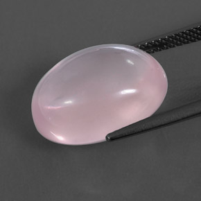 Cuarzo rosa rosa natural de 11,32 ct, transparente, transparente / translúcido