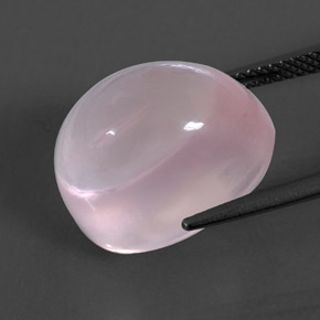 Cuarzo rosa rosa natural de 16,43 ct, transparente, transparente / translúcido