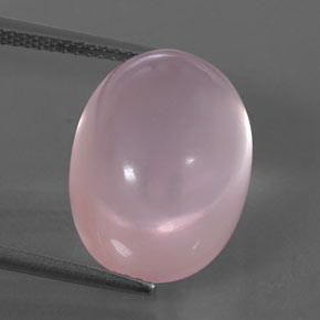 Cuarzo rosa rosa natural de 15,32 ct, transparente, transparente / translúcido