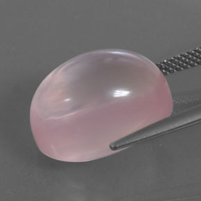 Cuarzo rosa rosa natural de 15,32 ct, transparente, transparente / translúcido