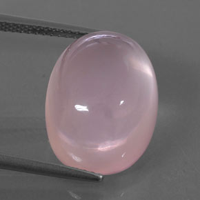 Cuarzo rosa rosa natural de 13,21 ct, transparente, transparente / translúcido