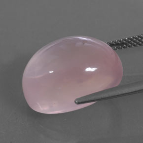 Cuarzo rosa rosa natural de 13,21 ct, transparente, transparente / translúcido