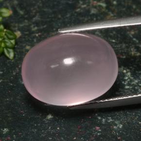 Cuarzo rosa rosa natural de 16,47 ct, corte óvalo, translúcido