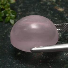 Cuarzo rosa rosa natural de 16,47 ct, corte óvalo, translúcido