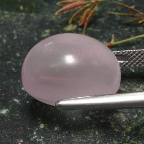 Cuarzo rosa rosa natural de 15,87 ct, corte óvalo, translúcido