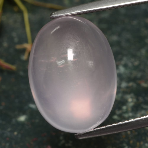 Cuarzo rosa rosa natural de 13,39 ct, corte óvalo, translúcido