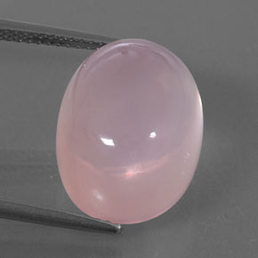 Cuarzo rosa rosa natural de 15,90 ct, transparente, transparente / translúcido