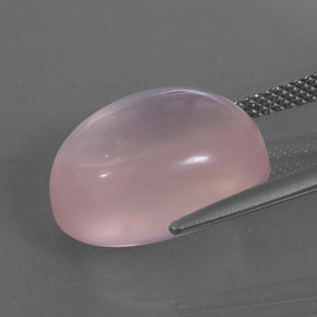 Cuarzo rosa rosa natural de 13,11 ct, transparente, transparente / translúcido