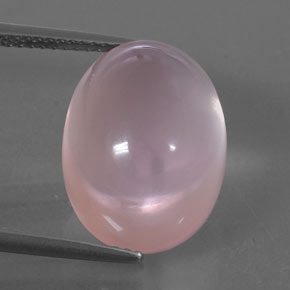 Cuarzo rosa rosa natural de 14,96 ct, transparente, transparente / translúcido