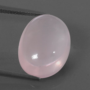 Cuarzo rosa rosa natural de 10,64 ct, transparente, transparente / translúcido