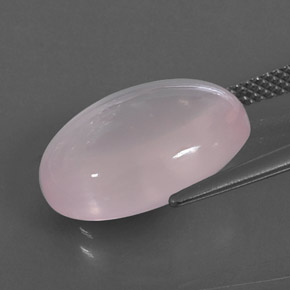 Cuarzo rosa rosa natural de 10,64 ct, transparente, transparente / translúcido