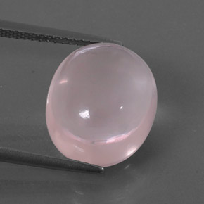 Cuarzo rosa rosa natural de 9,72 ct, transparente, transparente / translúcido