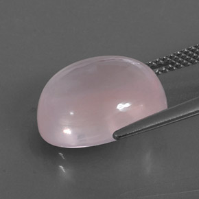 Cuarzo rosa rosa natural de 9,72 ct, transparente, transparente / translúcido