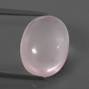 Cuarzo rosa rosa natural de 10,46 ct, transparente, transparente / translúcido