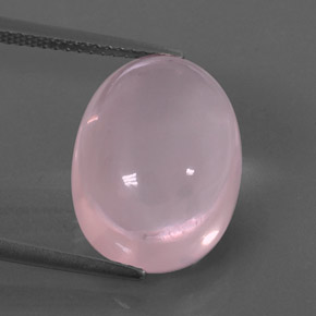 Cuarzo rosa rosa natural de 10,87 ct, transparente, transparente / translúcido