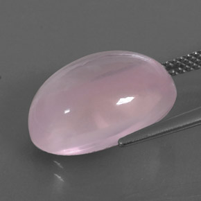 Cuarzo rosa rosa natural de 10,87 ct, transparente, transparente / translúcido