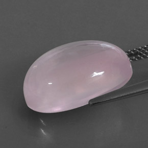Cuarzo rosa rosa natural de 11,13 ct, transparente, transparente / translúcido