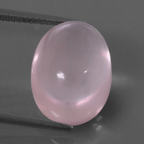 Cuarzo rosa rosa natural de 13,49 ct, transparente, transparente / translúcido