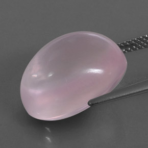 Cuarzo rosa rosa natural de 13,49 ct, transparente, transparente / translúcido