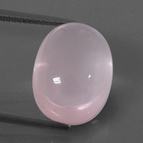 Cuarzo rosa rosa natural de 13,47 ct, transparente, transparente / translúcido