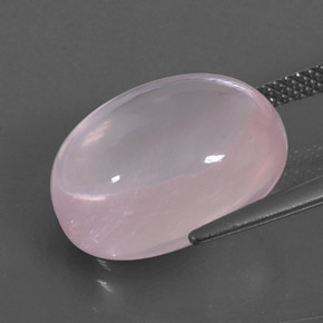 Cuarzo rosa rosa natural de 13,47 ct, transparente, transparente / translúcido