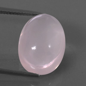 Cuarzo rosa rosa natural de 11,90 ct, transparente, transparente / translúcido