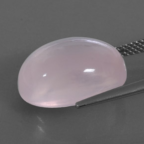 Cuarzo rosa rosa natural de 11,90 ct, transparente, transparente / translúcido